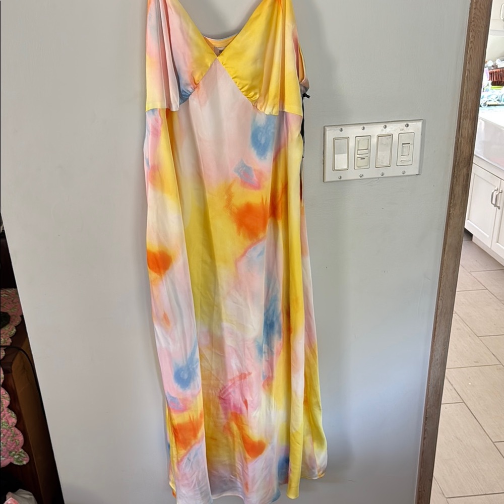 Watercolor inspired Slip Dress.